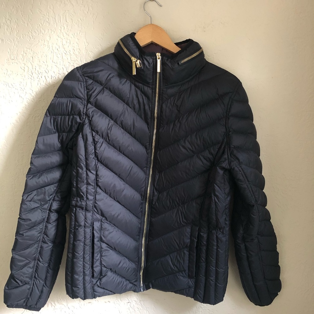 Michael Kors Black Packable Down-Filled Jacket.